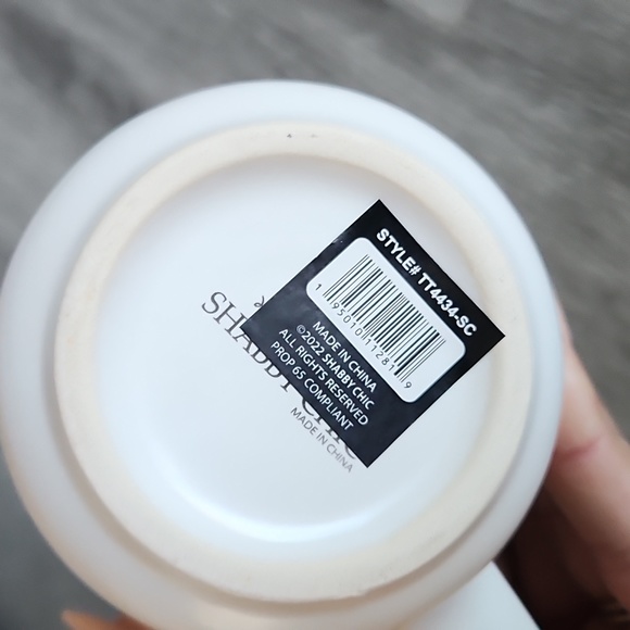 Beautiful ivory mug with pink floral detail. NWT. 16 oz - Picture 5 of 5